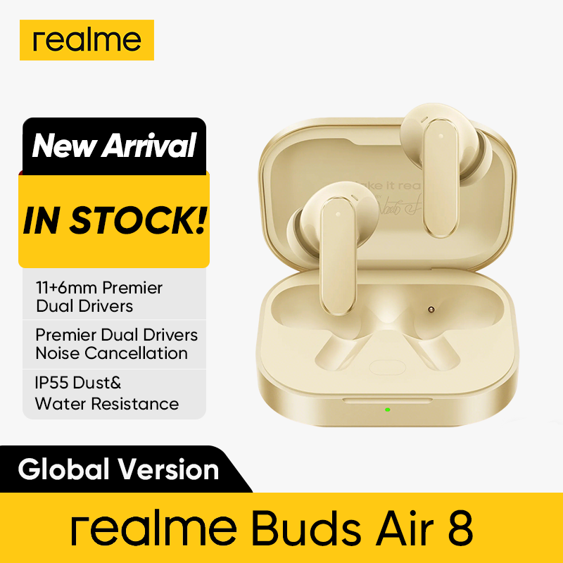 Realme Tablet Accessories - หูฟังไร้สาย realme Buds Air 8 บลูทูธ