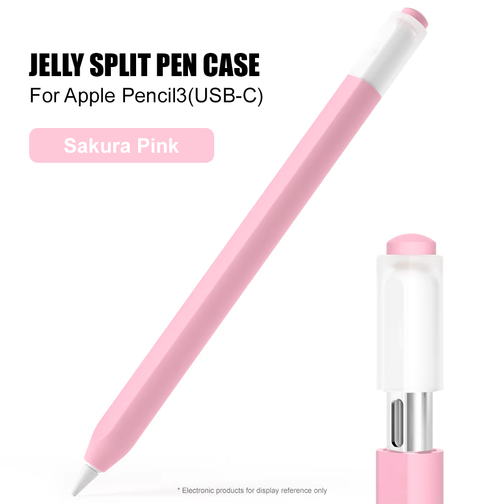 Iphone Tablet Accessories - เคสซิลิโคนสีสันสดใสสำหรับ Apple Pencil 3 USB-C จับถนัดมือ