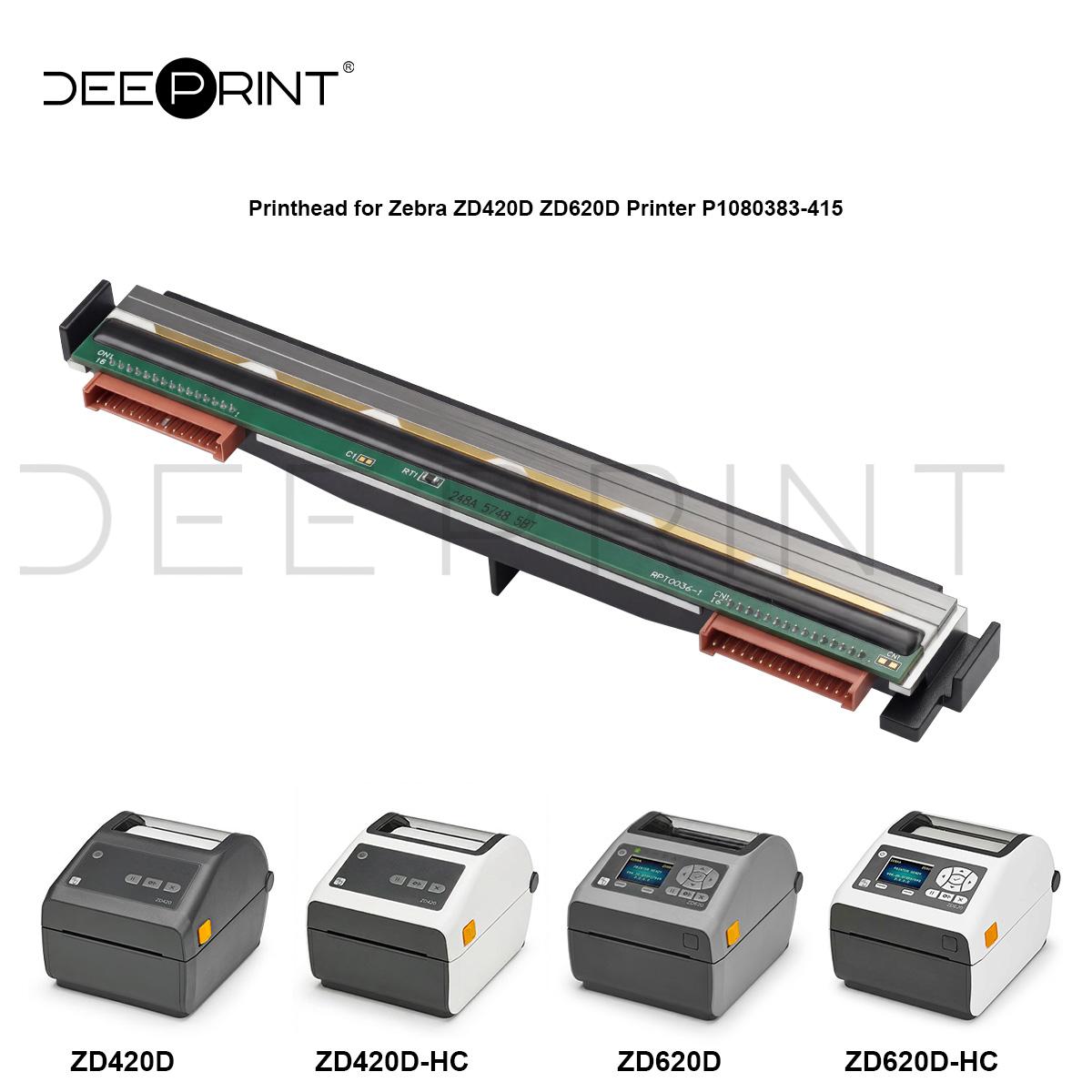 Zebra Tablet Accessories - P1080383-415 หัวพิมพ์ความร้อน 203DPI สำหรับเครื่องพิมพ์บาร์โค้ด Zebra ZD420
