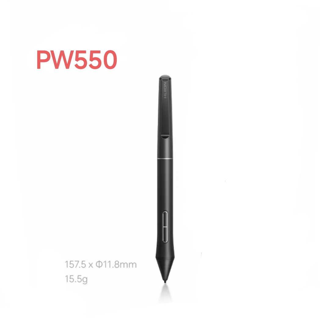 Huion Tablet Accessories - ปากกาไร้แบตเตอรี่ PW550 สไตลัสสำหรับแท็บเล็ตกราฟิกดิจิตอล HUION Inspiroy 2