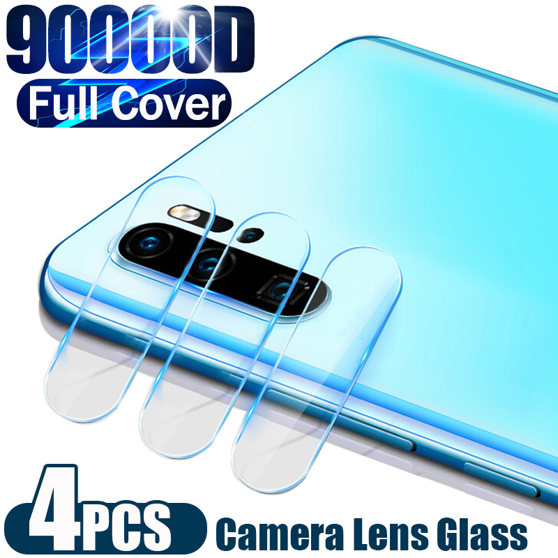Screen Protector Matte - 4PCS HD กล้องเลนส์ป้องกันฟิล์มแก้วสําหรับ Huawei P30 P40