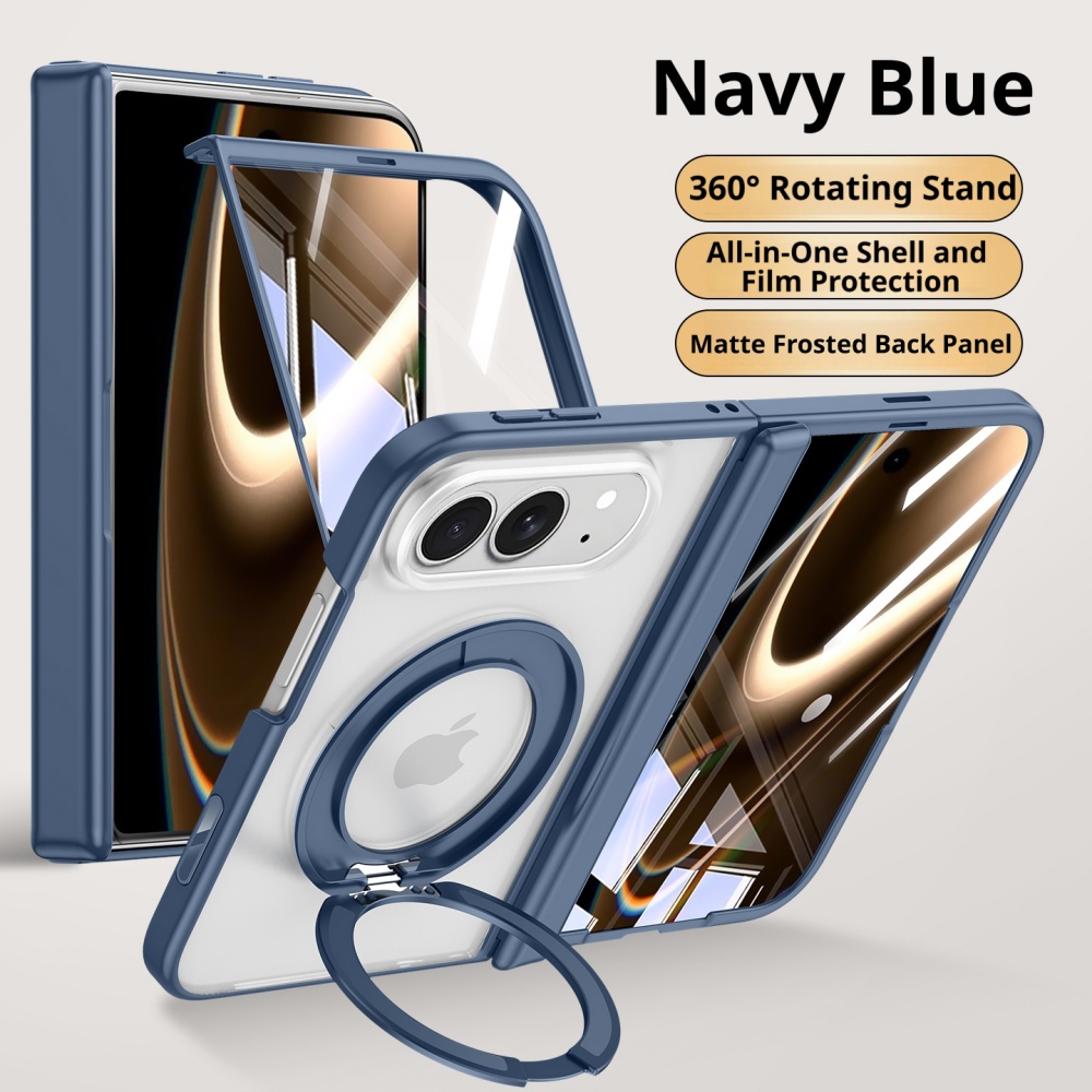 Screen Protector Matte - เคสพร้อมขาตั้งหมุนได้ 360 องศา หรูหรา สำหรับ iPhone