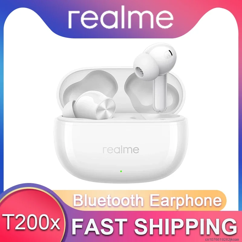 Realme Tablet Accessories - หูฟังไร้สาย realme Buds T200X รุ่นดั้งเดิม รองรับบลูทูธ