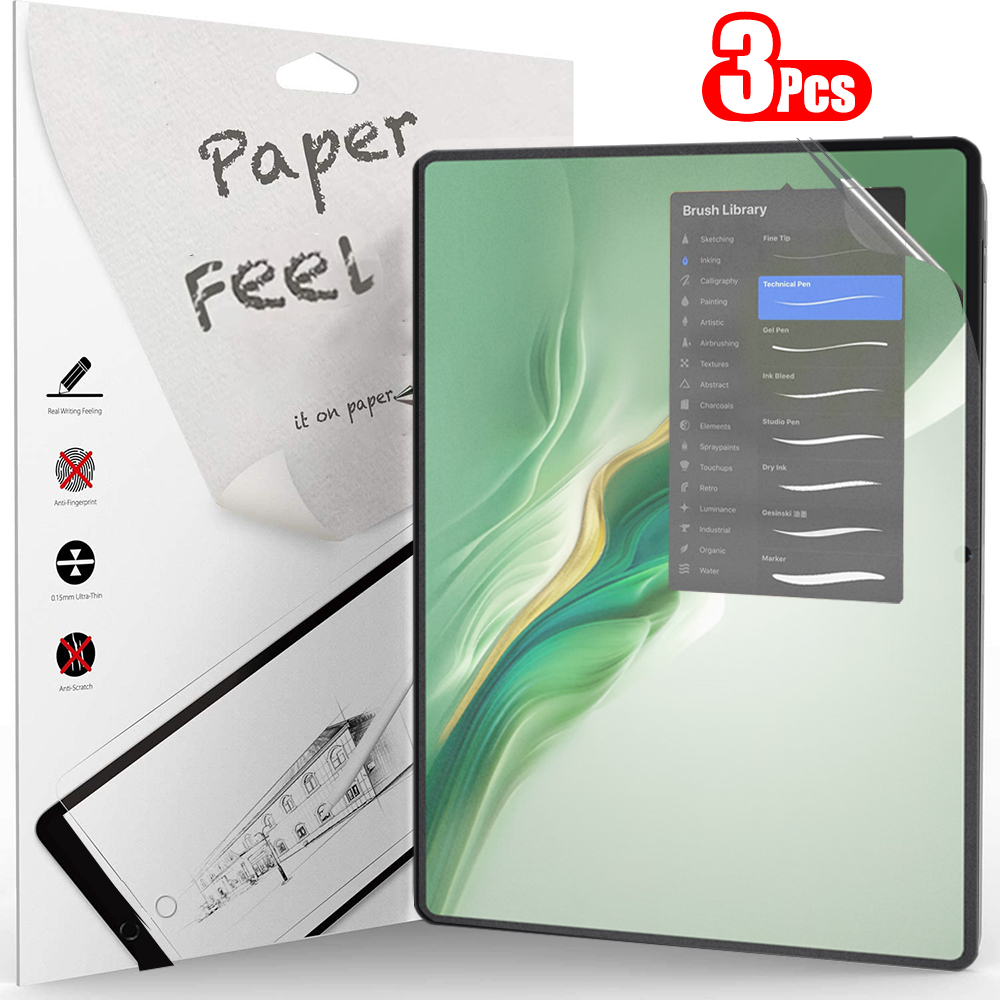 Lenovo Tablet M11 Accessories - กระดาษ 3 ชิ้นรู้สึกเหมือนตัวป้องกันหน้าจอสําหรับ Honor Magicpad 2