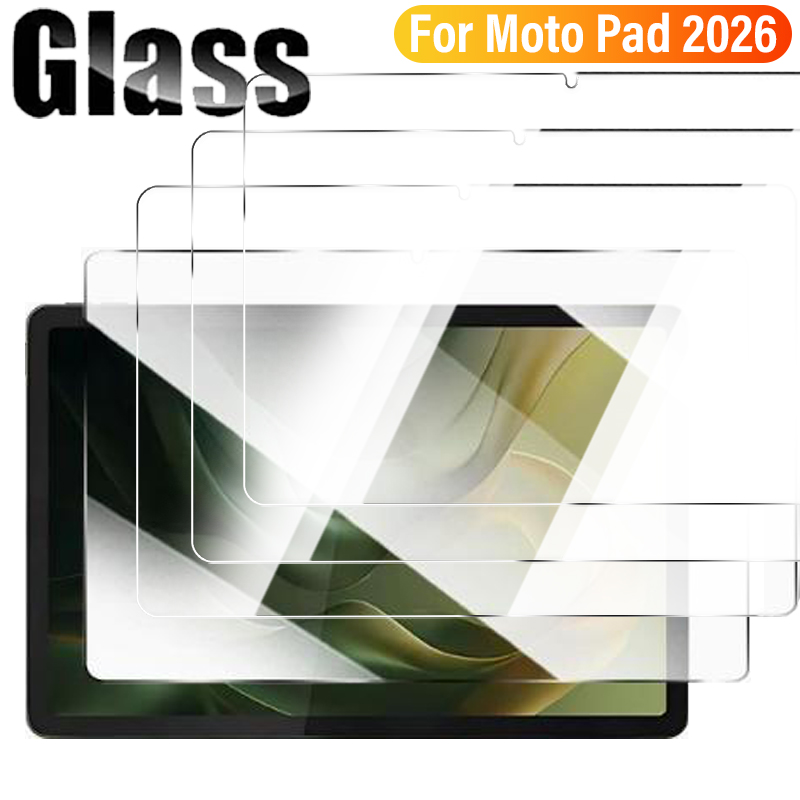 Temu Tablet Accessories - สำหรับโมโตแพด 2026 5G แท็บเล็ตกระจกนิรภัยป้องกันหน้าจอสำหรับโมโตแพด 2026 เอชดี