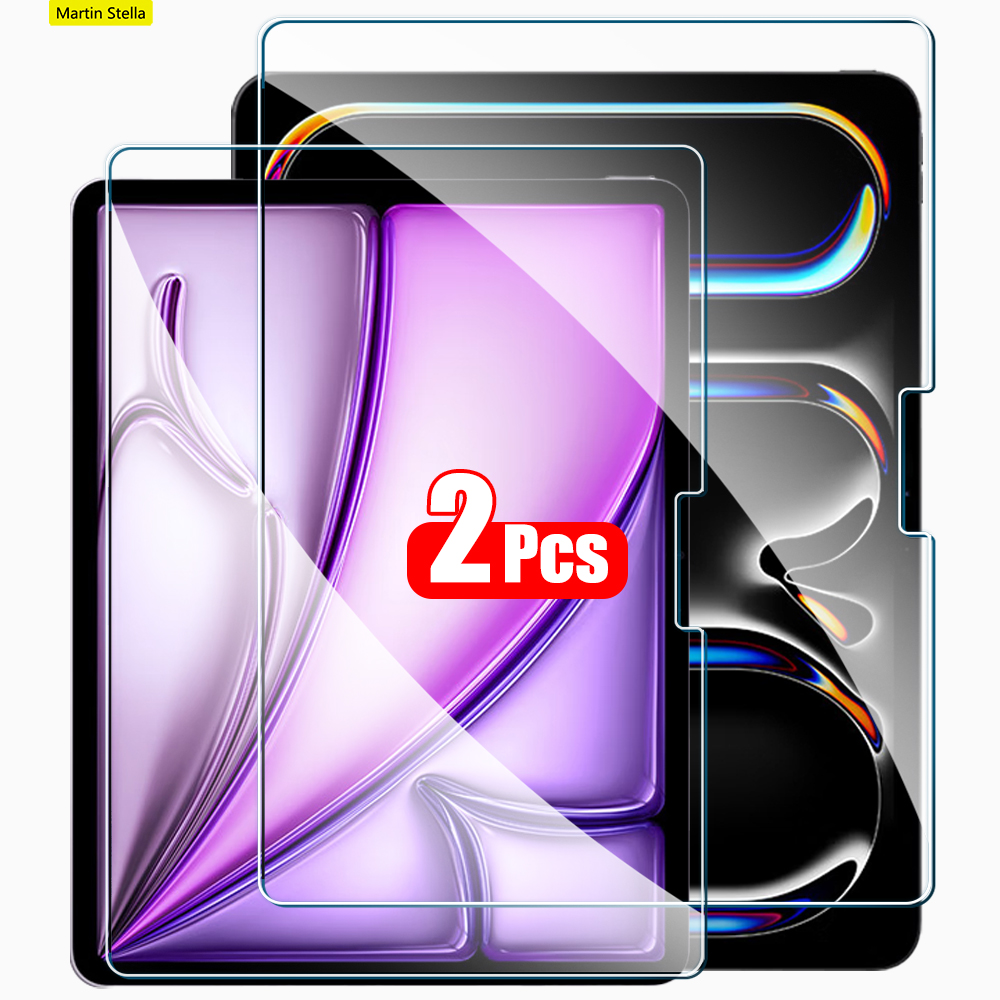 Lenovo Tablet M11 Accessories - 2 ชิ้นกระจกนิรภัยป้องกันหน้าจอสำหรับไอแพดโปรแอร์ 13 11 2024 M4