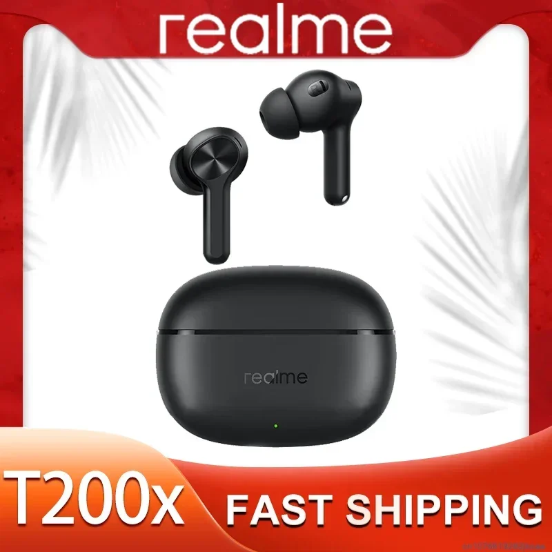 Realme Tablet Accessories - หูฟังไร้สาย realme Buds T200X บลูทูธ 5.4