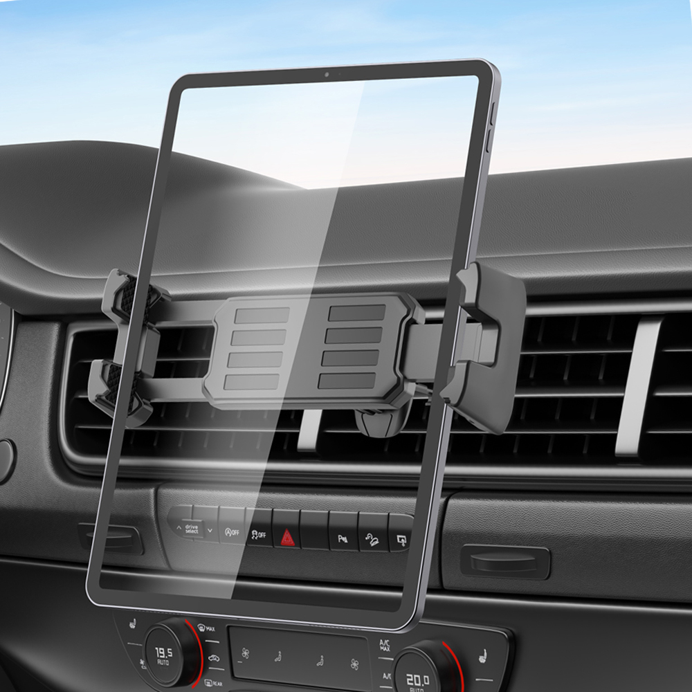 Iphone Tablet Accessories - Universal Car Air Vent แท็บเล็ตผู้ถือโทรศัพท์ปรับลูกบิดและตะขอสําหรับ 4-14