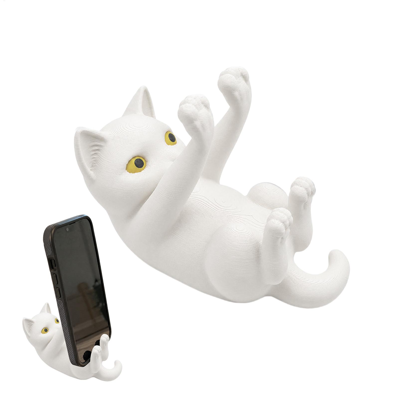 ที่วางโทรศัพท์รูปแมว 3D พิมพ์ล - Tablet Accessories 3D Print บทวิจารณ์และราคา